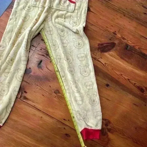 Disney Winnie the Pooh Zippered Onsie Fleece Pajamas Costume - Picture 9 of 10